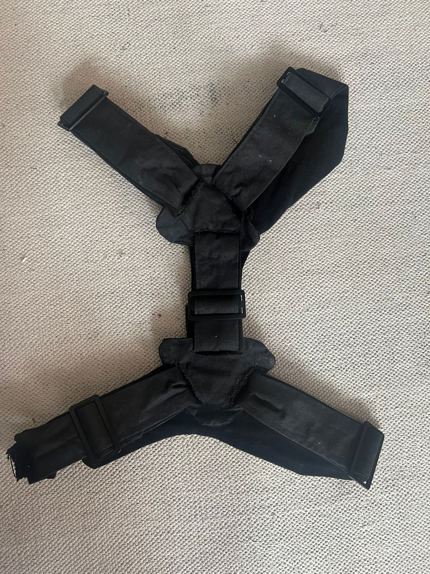 Black Harness with Silver Spraypaint