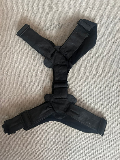 Black Harness with Silver Spraypaint