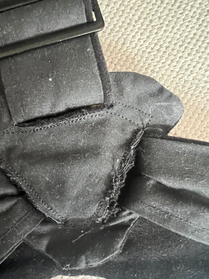 Black Harness with Silver Spraypaint