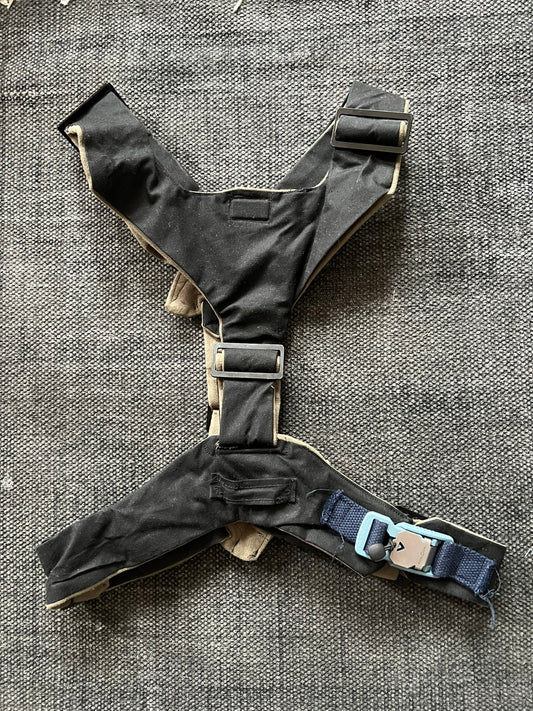 Black Harness with Moss Color Lining