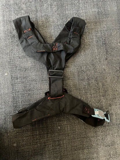 Black Harness with Red Stitching