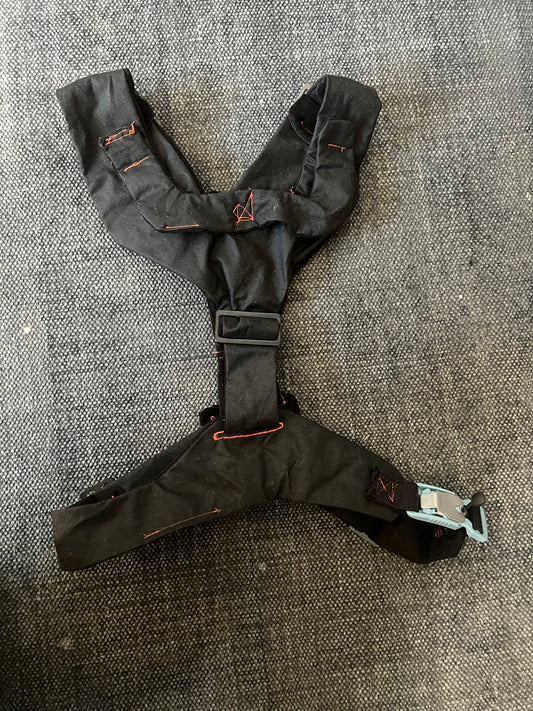Black Harness with Red Stitching
