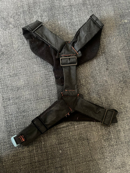 Black Harness with Red Stitching
