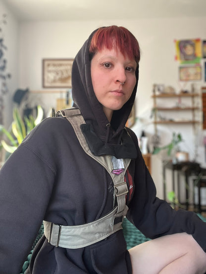Olive Harness with Hand Painting