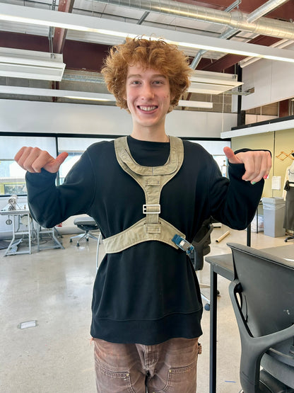 Olive Harness with Hand Painting