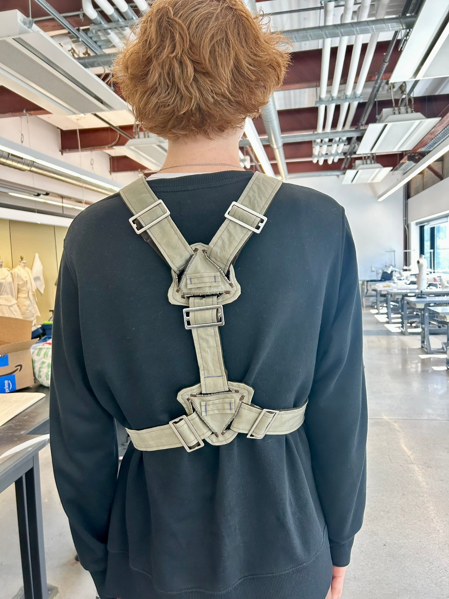 Olive Harness with Hand Painting